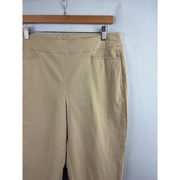Chicos Womens Beige Ankle Pants Size 12 - Picture 2 of 5